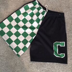 Vintage Cary High School (Raleigh NC area ) Imps Basketball shorts Checkerboard